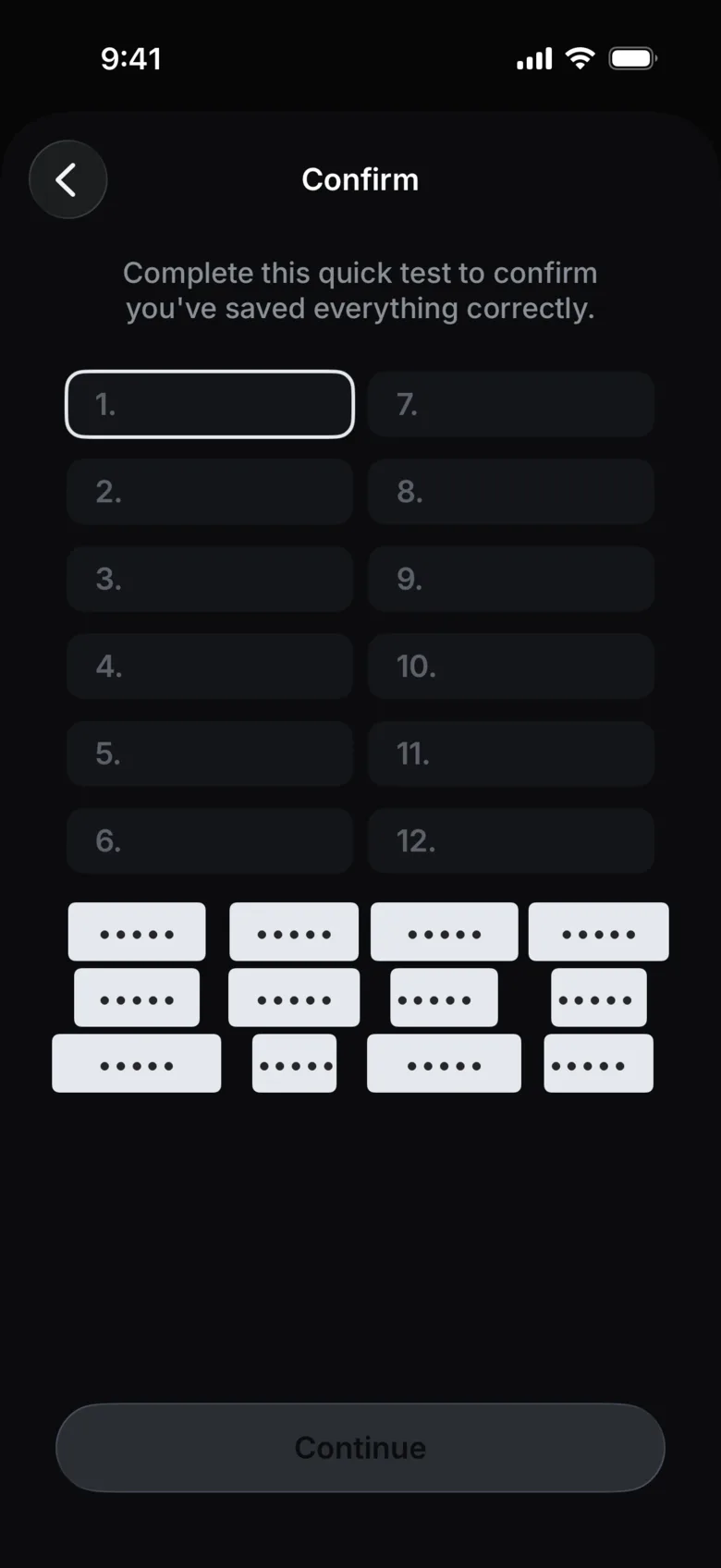 Tap the words in order (hidden on this picture)