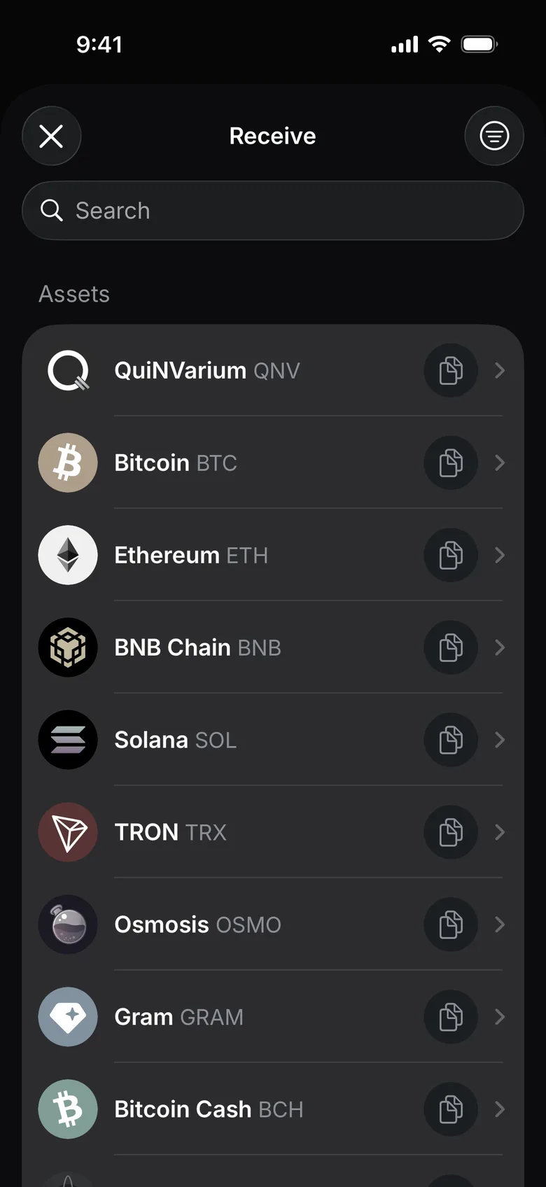 Tap Receive