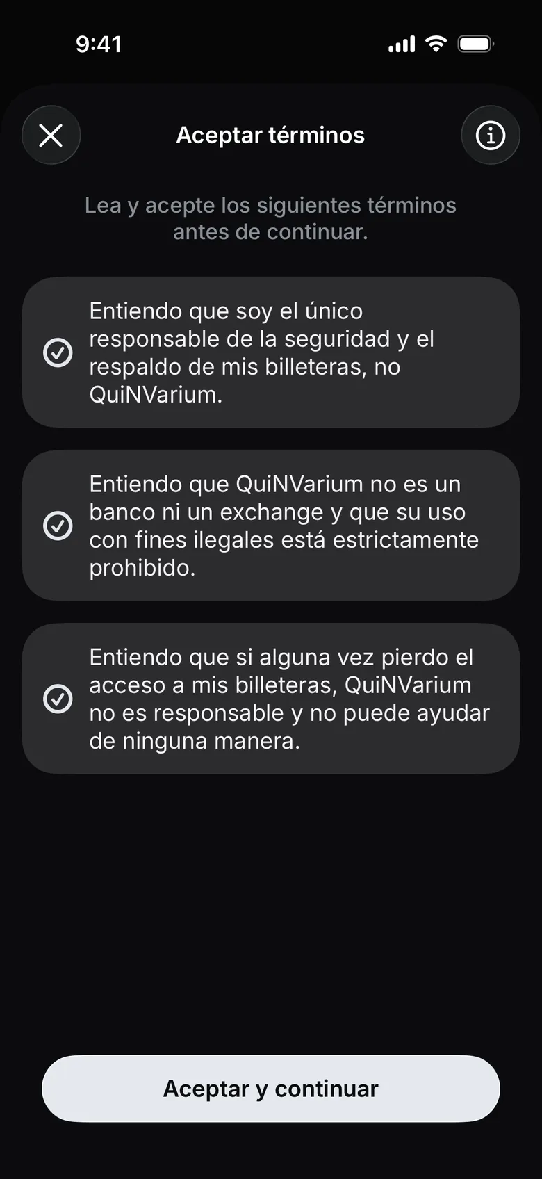 Marca las tres casillas