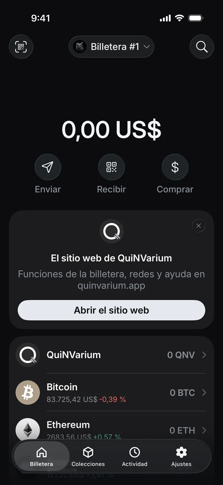 La billetera está lista